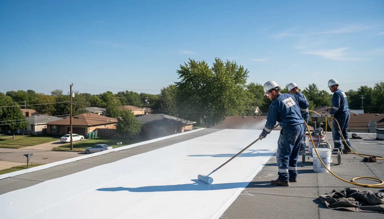 Commercial roof coating in Glenolden, PA near me